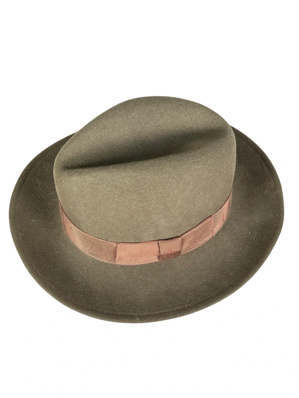 VINTAGE Wool Felted Poet Hat Fedora - Picture 3 of 10